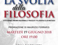 “La Svolta della Filosofia”   – PREMIO NAZIONALE FRASCATI FILOSOFIA 2018