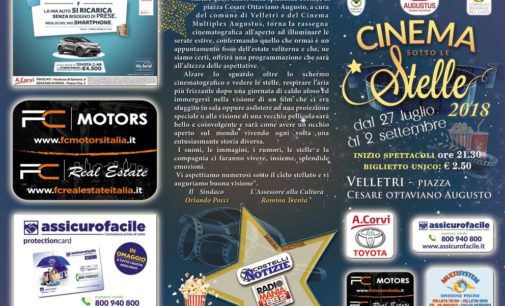 Inizio stellare per la rassegna “Cinema Sotto le Stelle 2018”