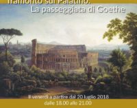 “Tramonto sul Palatino. La passeggiata di Goethe”