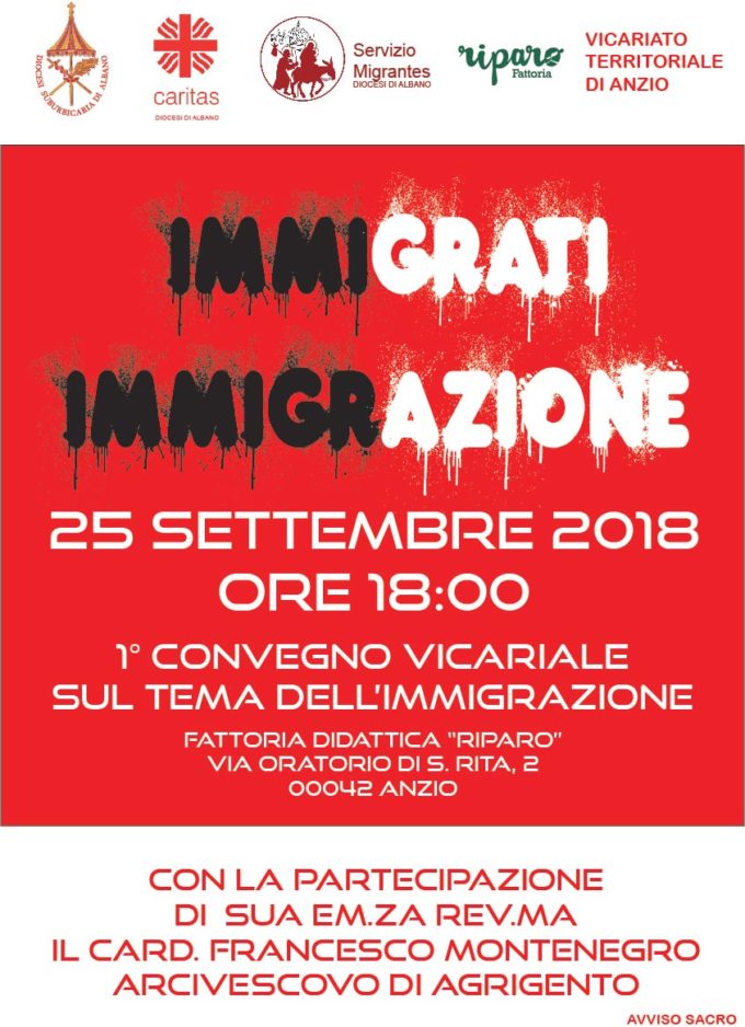 “Immigrati – Immigrazione”,, Ad Anzio Il Convegno Della Caritas Della Diocesi Di Albano