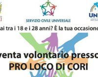 ALLA PRO LOCO DI CORI TORNA IL SERVIZIO CIVILE: BANDO PER DUE VOLONTARI