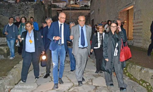 Il Ministro Bonisoli al Parco Archeologico di Ercolano