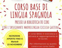 ¿Habla español? A Cori sono aperte le iscrizioni al corso base di lingua spagnola