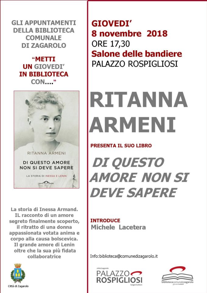 Ritanna Armeni, “Di questo amore non si deve sapere”