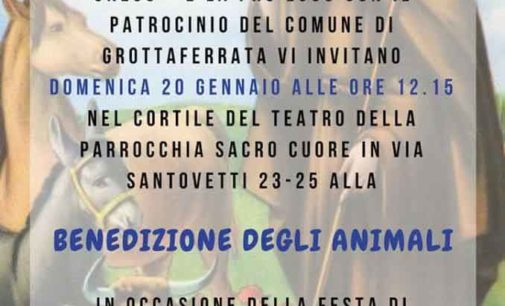 GROTTAFERRATA, DOMENICA LA BENEDIZIONE DEGLI ANIMALI