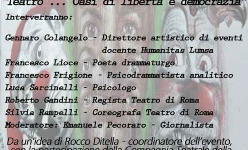 ROMA: UN DIBATTITO SULLA FUNZIONE SOCIALE DEL TEATRO