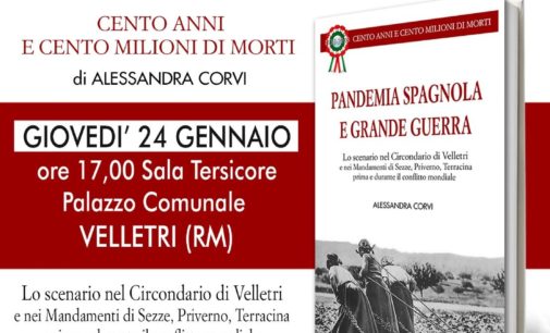 Pandemia Spagnola e Grande Guerra alla sala Tersicore, Velletri