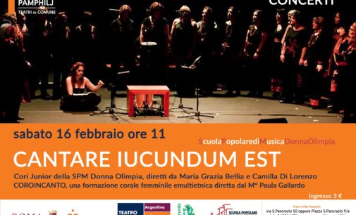 TEATRO VILLA PAMPHILJ – ”CANTARE IUCUNDUM EST”