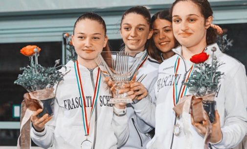 Frascati Scherma, la squadra Allieve-Ragazze vice campionessa d’Italia nel fioretto