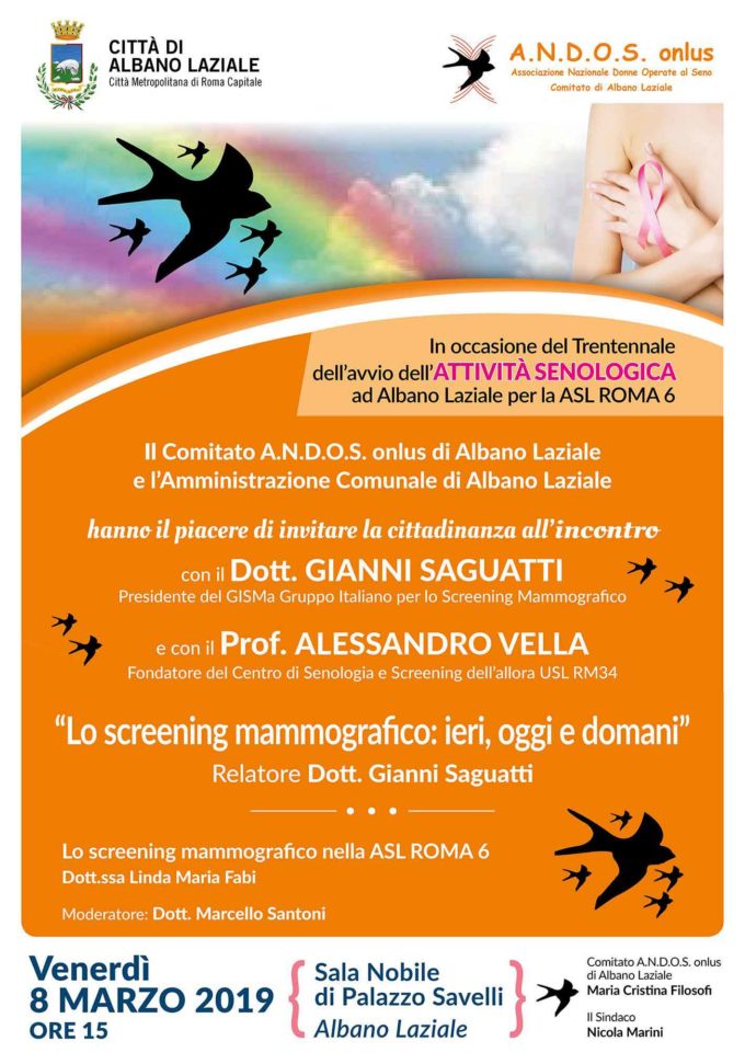 Albano Laziale, 8 marzo convegno “Lo screening mammografico: ieri, oggi e domani” a Palazzo Savelli