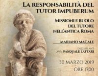 Cori – La responsabilità del tutor impuberum. Missioni e ruolo del tutore nell’antica Roma