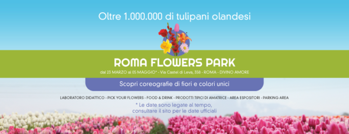 Apre per la prima volta nella capitale il Roma Flowers Park