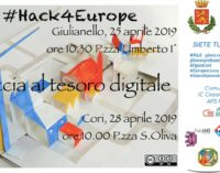 #Hack4Europe: a Cori e Giulianello la caccia al tesoro virtuale alla scoperta dei beni culturali e delle comuni radici europee