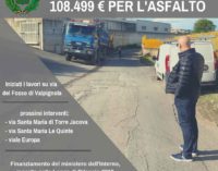 Monte Compatri – INIZIATO IL RIFACIMENTO DELL’ASFALTO SU VIA DEL FOSSO DI VALPIGNOLA