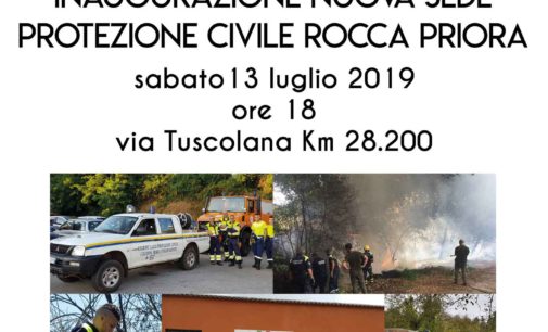 Rocca Priora – Nuova sede per la Protezione Civile