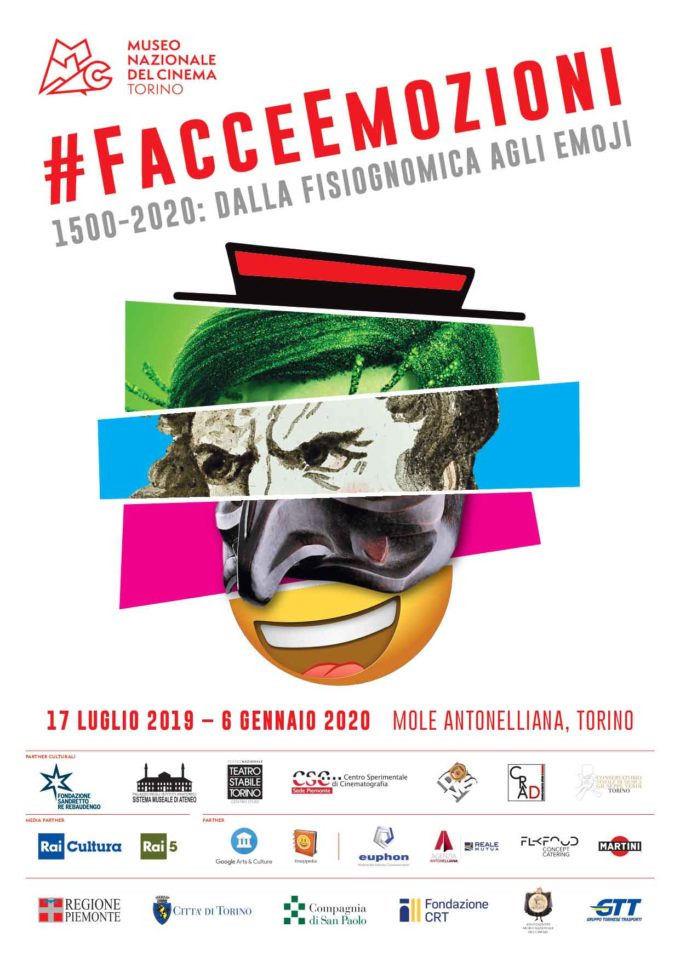 Il Museo Nazionale del Cinema di Torino ospita la mostra #FacceEmozioni. 1500-2020: dalla fisiognomica agli emoji