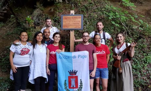 FONTANA TEMPESTA: INAUGURATA LA TARGA DAL GRUPPO METEO E TERRITORIO DI ROCCA DI PAPA