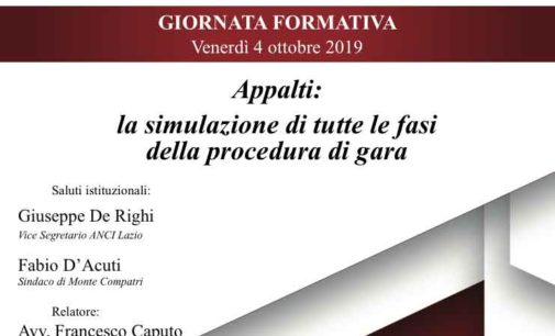 ACCADEMIA DELLA PUBBLICA AMMINISTRAZIONE, IL 4 OTTOBRE GIORNATA FORMATIVA SUGLI APPALTI