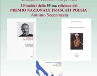 I Poeti Finalisti della 59ma edizione del Premio Nazionale Frascati Poesia   Antonio Seccareccia