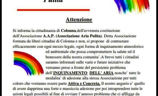 COLONNA, E NATA  L’ “A.A.P” , ASSOCIAZIONE ARIA PULITA