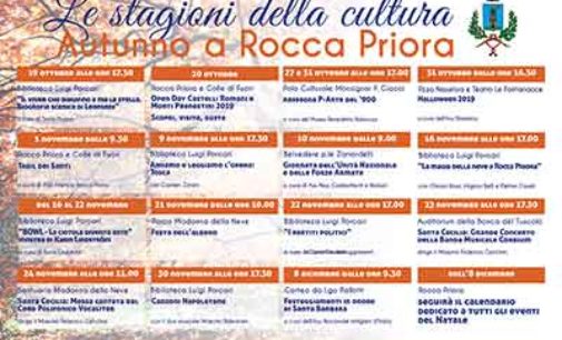 Le stagioni della cultura: tutti gli appuntamenti dell’Autunno a Rocca Priora