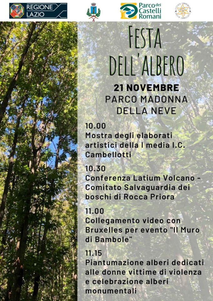 Festa dell’albero: trenta nuove piante dedicate a donne vittime di violenza