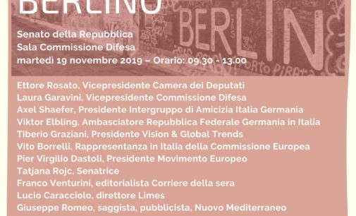 Berlino, in Senato un convegno internazionale per la caduta del Muro