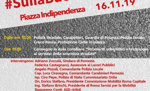 Si svolgerà sabato 16 novembre prossimo la Giornata sulla sicurezza stradale a Pomezia