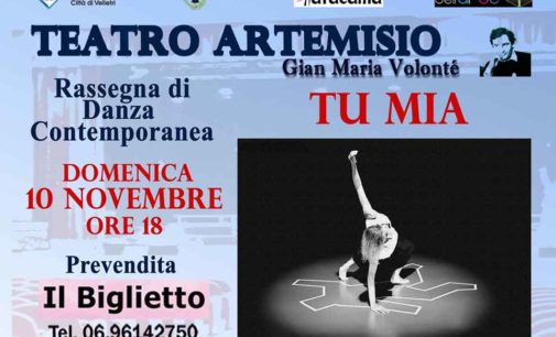 Con “Tu mia” torna la danza contemporanea al Teatro Artemisio-Volonté di Velletri