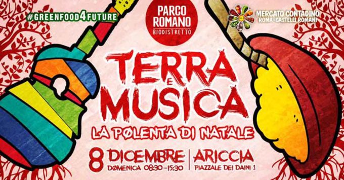  Ariccia. Terra, Musica e Polenta di Natale al via Parco Romano e Biodistretto