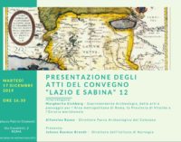  Presentazione degli Atti del Convegno  Lazio e Sabina 12