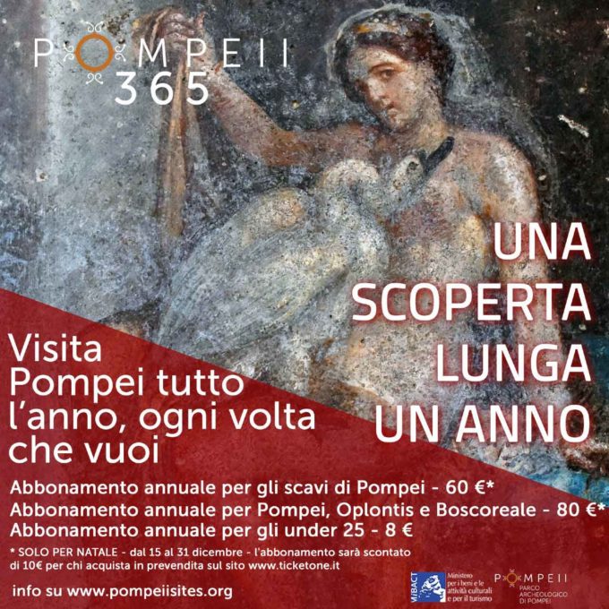 Arriva POMPEI 365   L’abbonamento per visitare Pompei ogni volta che vuoi