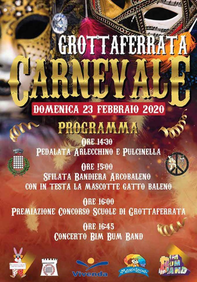 GROTTAFERRATA, FINE SETTIMANA A TUTTO CARNEVALE