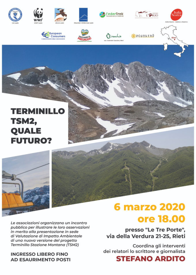 TSM2: il 6 marzo a Rieti presentazione delle osservazioni al progetto