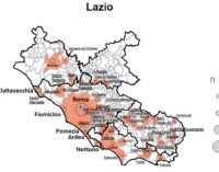 LA MAPPA AGGIORNATA PER COMUNE DELLA DIFFUSIONE DEL CORONAVIRUS NELLA REGIONE LAZIO