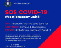 GROTTAFERRATA, APERTO CONTO COMUNALE  DEDICATO ALLE DONAZIONI PER L’EMERGENZA COVID-19