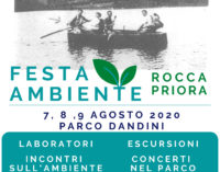 “Festa Ambiente” dal 7 al 9 agosto  a Rocca Priora