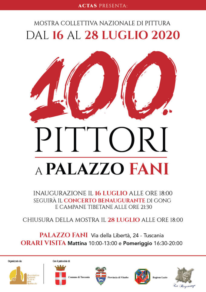 100 pittori a Palazzo Fani