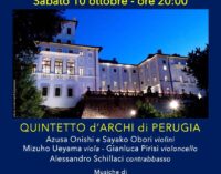 Il Quintetto d’Archi dell’Orchestra da Camera di Perugia per i Concerti degli “Sfaccendati” al Palazzo Chigi di Ariccia