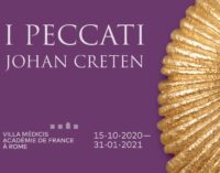 I PECCATI di Johan Creten in mostra all’Académie de France à Rome – Villa Médicis (15 ottobre 2020 – 31 gennaio 2021)