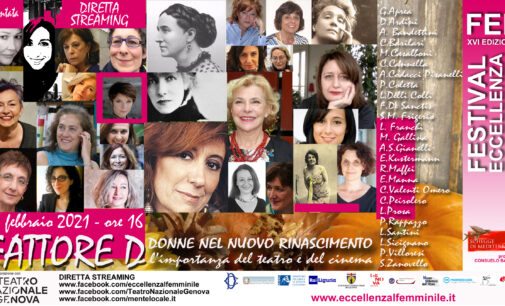 16 feb – Eccellenza al Femminile – FATTORE D. L’IMPORTANZA DEL TEATRO E DEL CINEMA