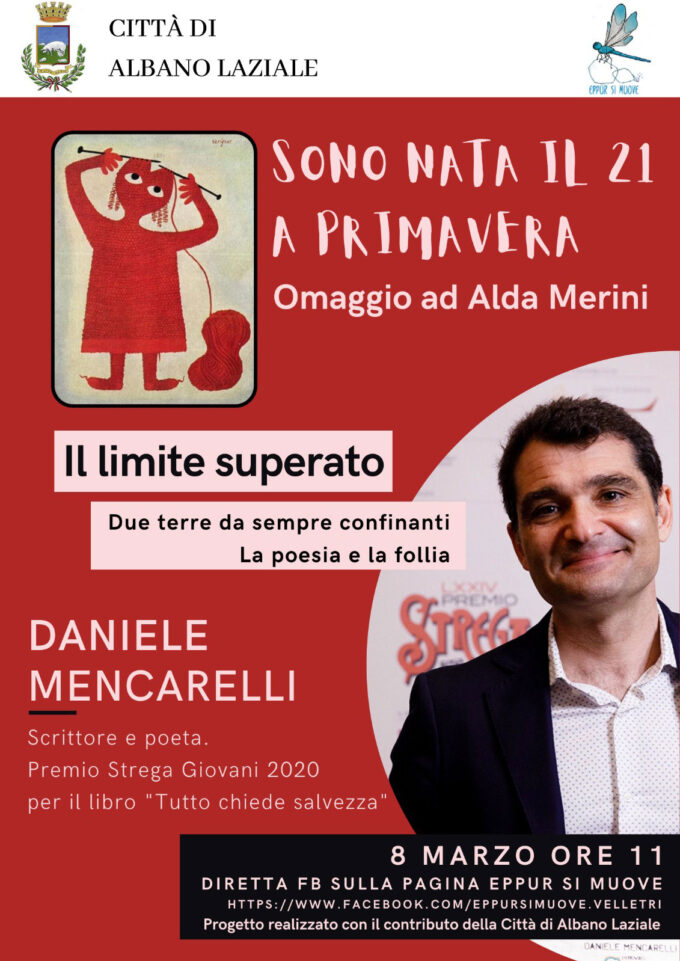 Con Daniele Mencarelli inizia la rassegna omaggio ad Alda Merini