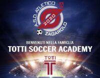 L’Asd Atletico Zagarolo 2020 affiliata alla Totti Soccer School