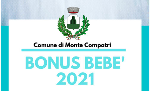 MONTE COMPATRI – RICONFERMATO IL BONUS BEBE’ PER IL 2021