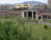 Villa di Poppea, Oplontis.  Zuchtriegel incontra il sindaco di Torre Annunziata