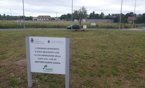 Pomezia, l’azienda Plast adotta uno spazio verde