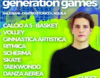 L’AQUILA: IL 6 GIUGNO SI SVOLGERANNO I “GENERATION GAMES”