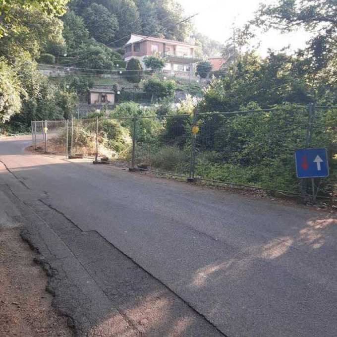 MONTE COMPATRI: NEL 2014 CEDEVA IL MURO DI SOSTEGNO IN VIA STELLA POLARE