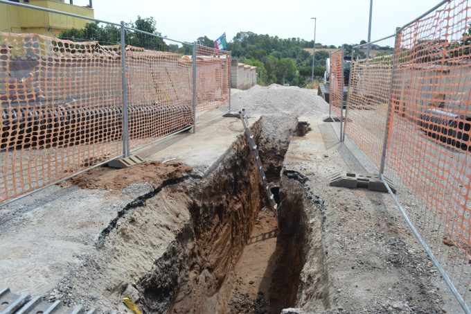 Campo Jemini, al via i lavori di scavo per la costruzione delle fognature bianche