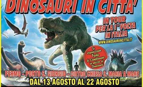 A Fermo il tour “Dinosauri in città”